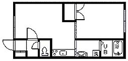 フロム・KB 1DKの間取図画像