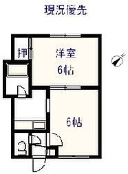 一番館 1DKの間取図画像