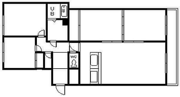 サーム旭町壱番館311号 311｜北海道旭川市旭町二条12丁目(賃貸マンション4LDK・3階・88.93㎡)の写真 その2