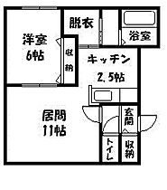 メゾン・ド・ユウキIIIA 203 ｜ 北海道旭川市川端町四条5丁目（賃貸アパート1LDK・2階・47.49㎡） その2