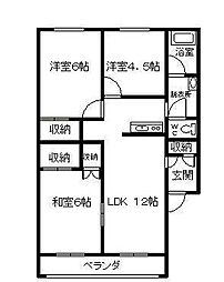 間取図画像 3LDK