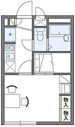 レオパレスショールマーシュ 1Kの間取図画像