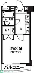 日神パレステージ南林間第2 1Kの間取図画像
