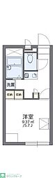レオパレスクレインパイン2 1Kの間取図画像