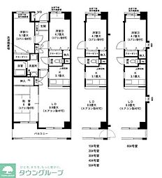 パークヒル瀬谷 3LDKの間取図画像