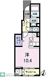 グレイス相模が丘 ワンルームの間取図画像