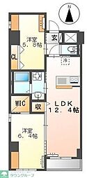 キーファ 2LDKの間取図画像