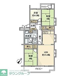 間取図画像 3LDK