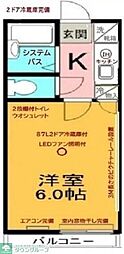 小田急小田原線 町田駅 徒歩20分の賃貸アパート 1階1Kの間取り