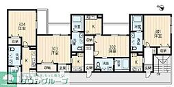 大和市上草柳2丁目アパート 1Kの間取図画像