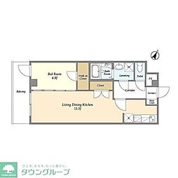 間取図画像 1LDK