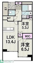 フィールド川和 2LDKの間取図画像
