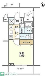 ラティエラ横濱六角橋 1Kの間取図画像