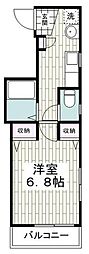 メゾンさくら 1Kの間取図画像
