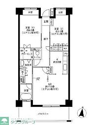 リバーサイド長島 2LDKの間取図画像