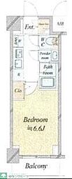 ドゥーエ新横浜 1Kの間取図画像