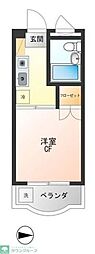 ハイタウン大倉山No.3 1Kの間取図画像