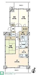 フォレストパーク四季彩の丘G棟 3LDKの間取図画像