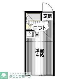 ソーニャ ワンルームの間取図画像