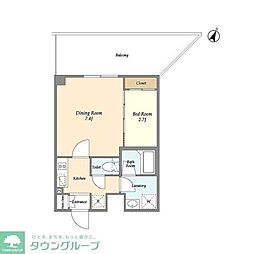 プラート宮坂 2Kの間取図画像