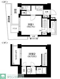 パレステュディオ小石川後楽園 2Kの間取図画像