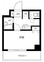 プレール上池袋 1Kの間取図画像