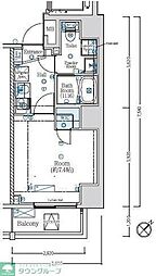 MAXIV常盤台TRE 1Kの間取図画像