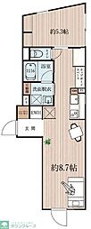 北大塚マンション ワンルームの間取図画像