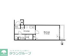 GRANPASEO文京小日向 1Kの間取図画像