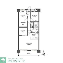 コンフォリア高島平2号館 3LDKの間取図画像