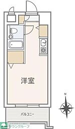 プラティーク町屋 ワンルームの間取図画像
