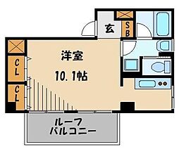 アゼリアヒルハイツ 1Kの間取図画像