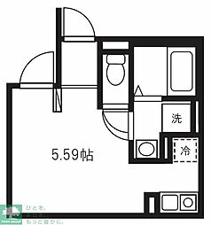 都営三田線 西台駅 徒歩11分の賃貸マンション 1階ワンルームの間取り