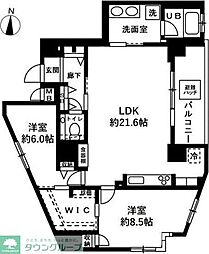 オーヴェルク-2 2LDKの間取図画像