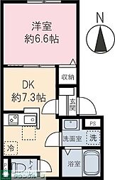 Ｒｅｖｅ　Ｙａｙｏｉ 1階1DKの間取り