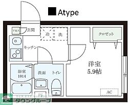 レピュア本郷レジデンス 1Kの間取図画像