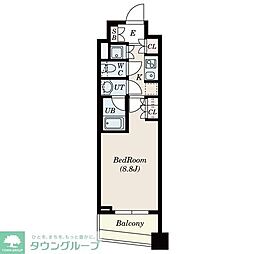 S-FORT中板橋 1Kの間取図画像