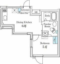 Fika池袋 1LDKの間取図画像