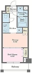 DUOSTAGE大塚 1DKの間取図画像