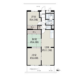 間取図画像 3LDK