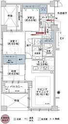 サーパス天神橋 3LDKの間取図画像