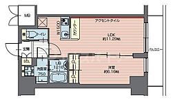 プレジオ西新井 1LDKの間取図画像
