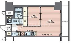 プレジオ西新井 1LDKの間取図画像