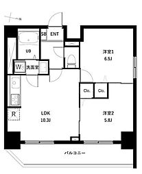 アーバンパーク扇大橋 2LDKの間取図画像