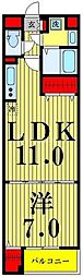 スアヴィス舎人 4階1LDKの間取り