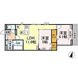 間取図画像 2LDK