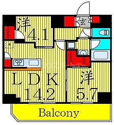 間取図画像 2LDK