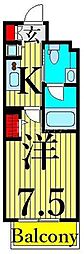 KDXレジデンス入谷 1Kの間取図画像