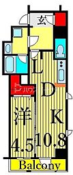 LEXEIRIYA 1LDKの間取図画像