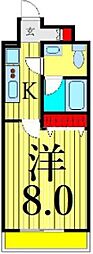 レオーネ南千住 1Kの間取図画像